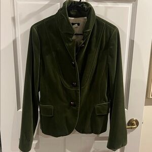 J. Crew Forest Green Velvet Blazer